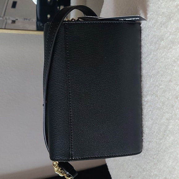 NWT Karl Lagerfeld Paris Maybelle Black Gold Heart Crossbody - Picture 4 of 8